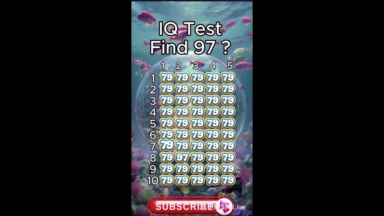 Find the number 97? if you have a brain 🧠💪 so please find the number