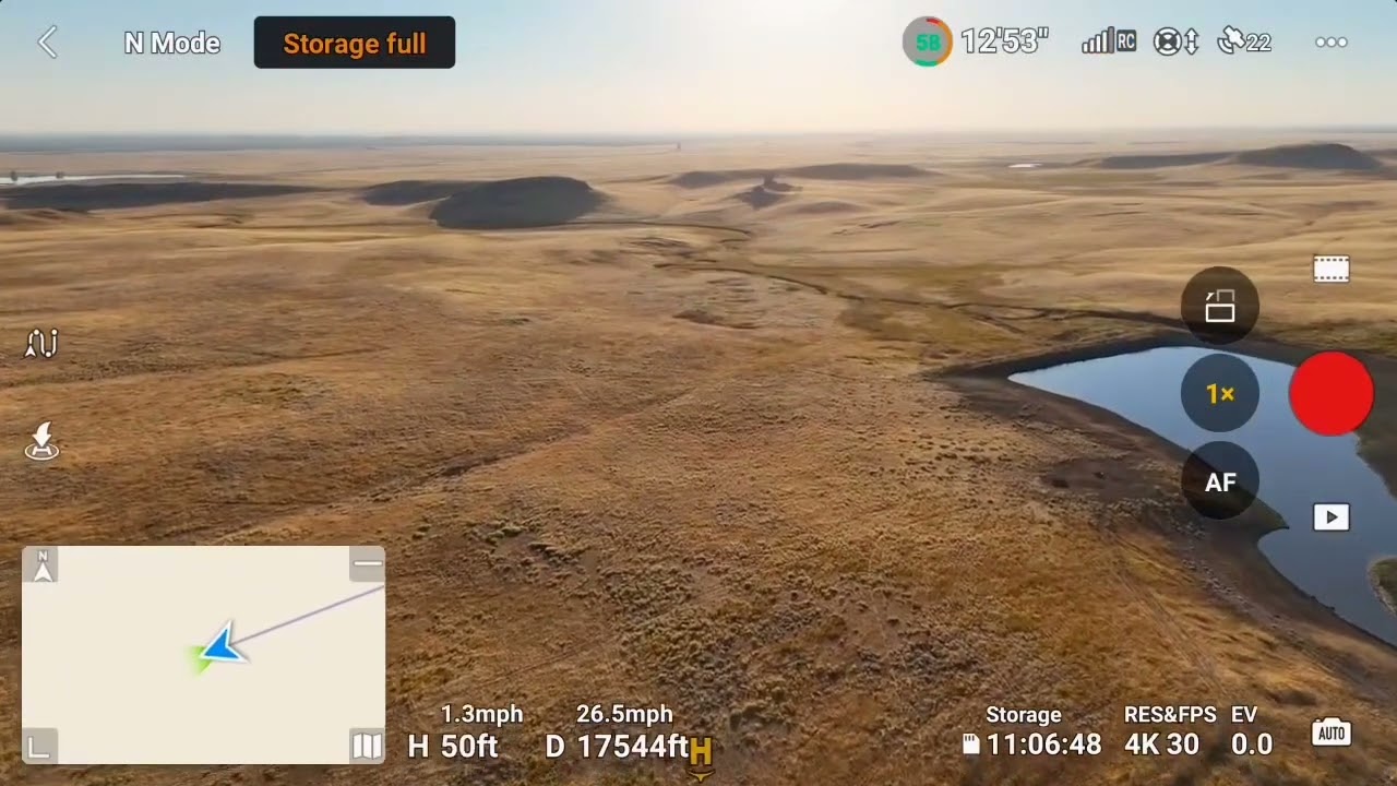 DJI mini 4 pro range test with standard battery. 4 miles outbound !