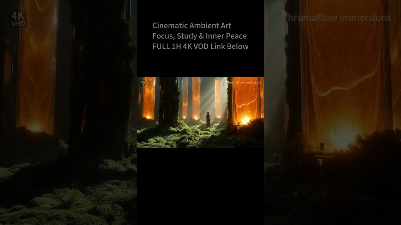 [4K UHD] The Photosynthetic Glass | Deep Cinematic Ambient Art for Focus, Study & Inner Peace