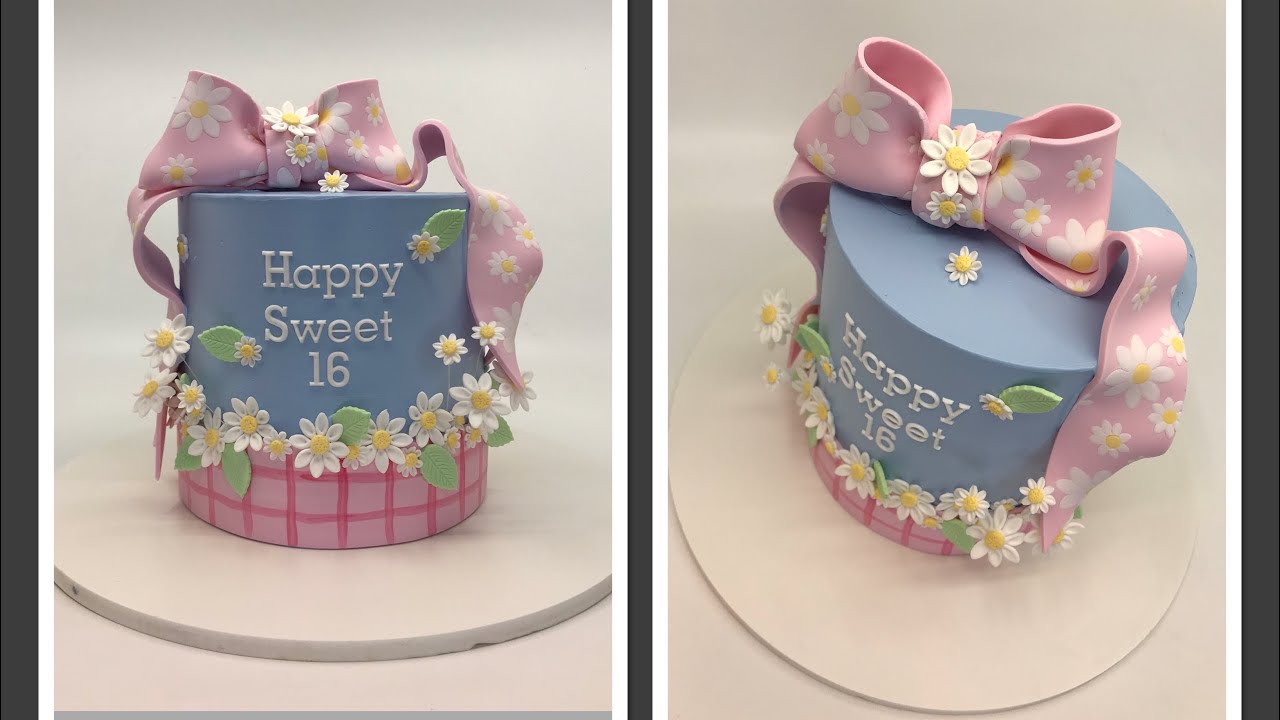 Daisy Flower Cake Design Tutorial