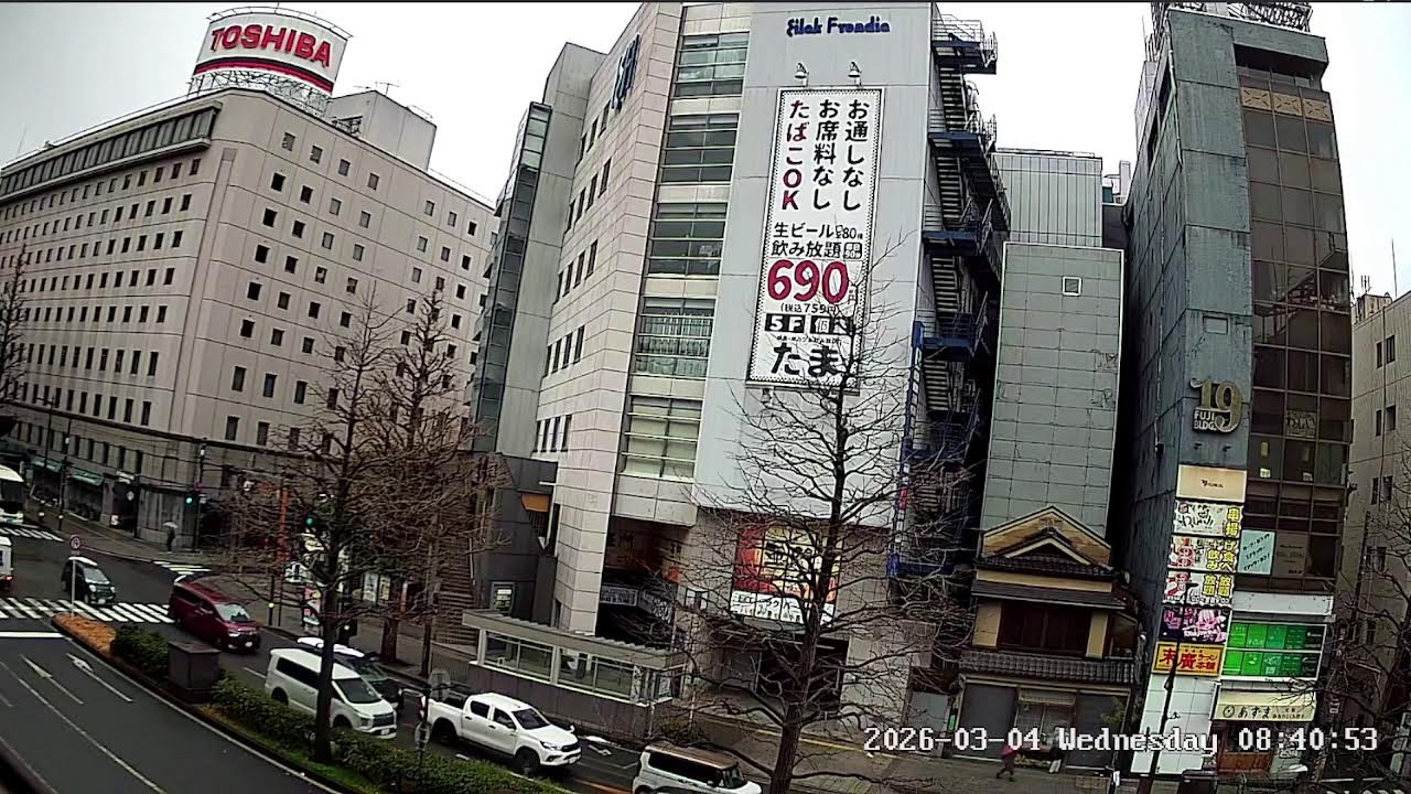 宮城県仙台市青葉区ライブカメラ。Miyagi　Sendai Live camera. World cam.