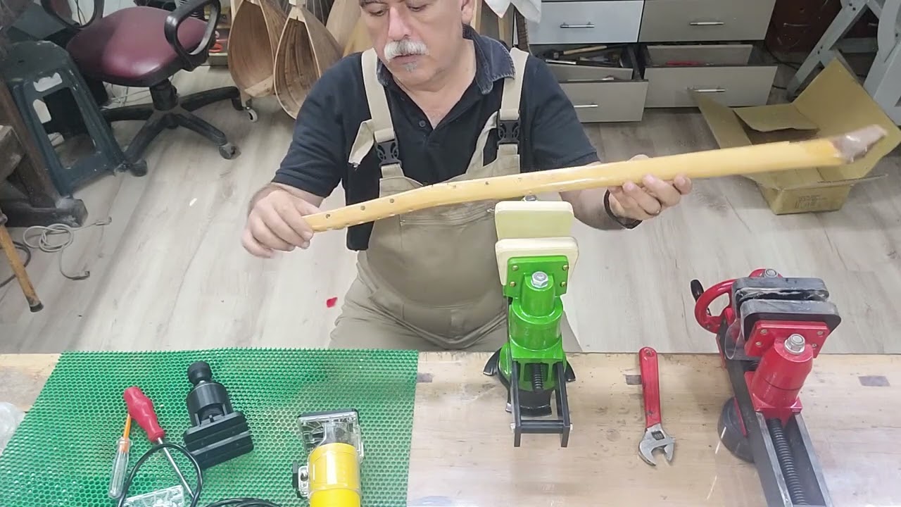 Telli Çalgı Yapım Eşik Açma Aparatı inceleme
