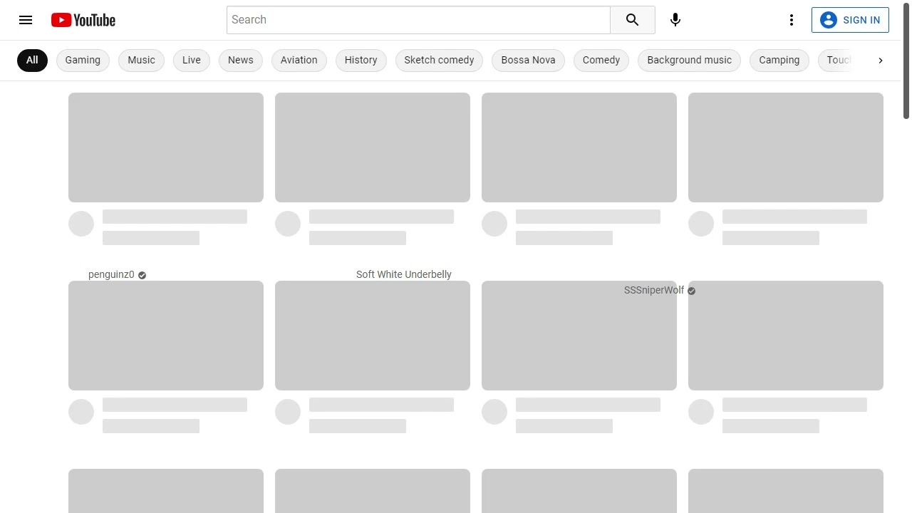 Funny YouTube UI Glitch (As of Late-January 2023)