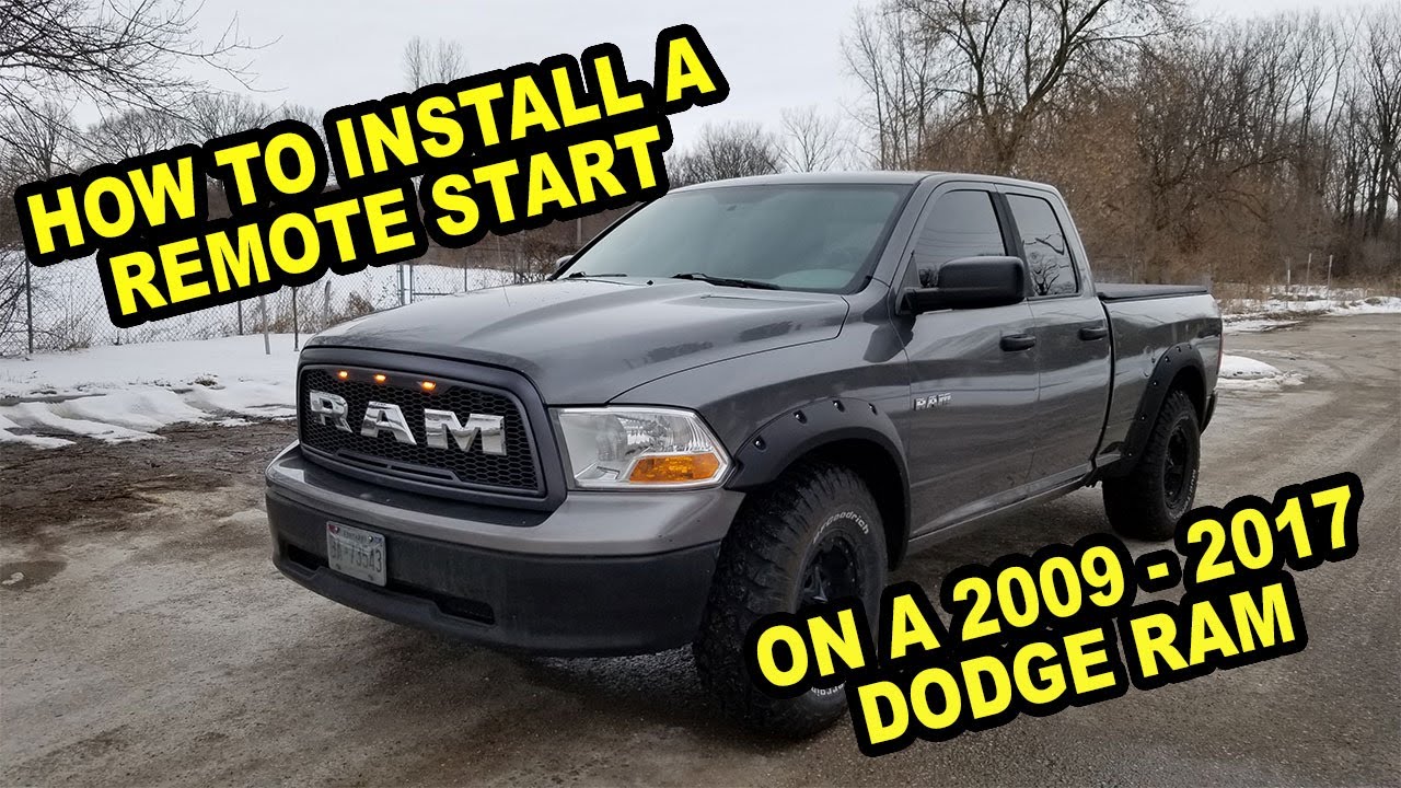 Как установить дистанционный запуск двигателя на Dodge Ram (2009-2017)