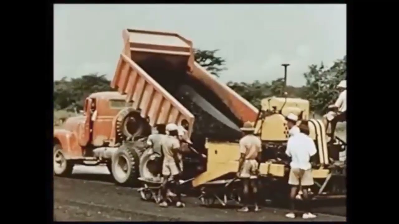 CONSTRUCTION DE ROUTES AU CONGO BELGE KINSHASA