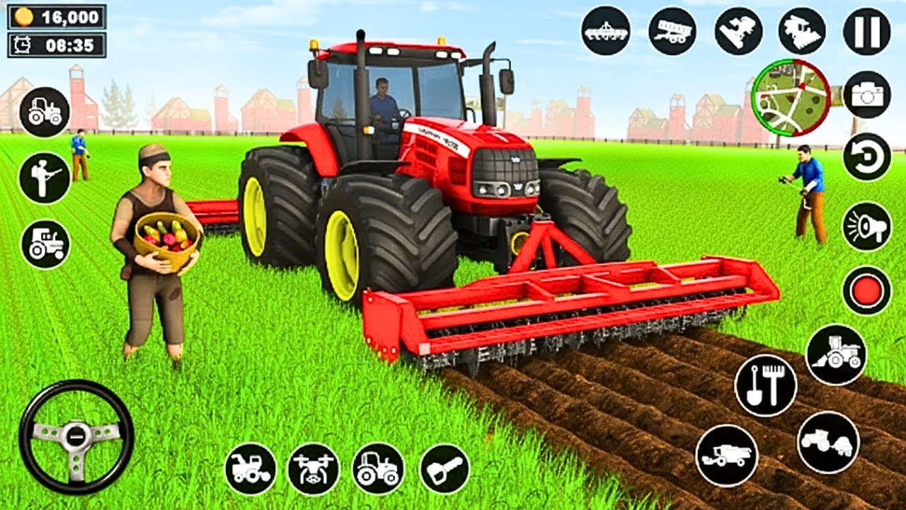 Real Tractor Farming Simulator Game - Tractor Driving 3D Game - Android Gameplay