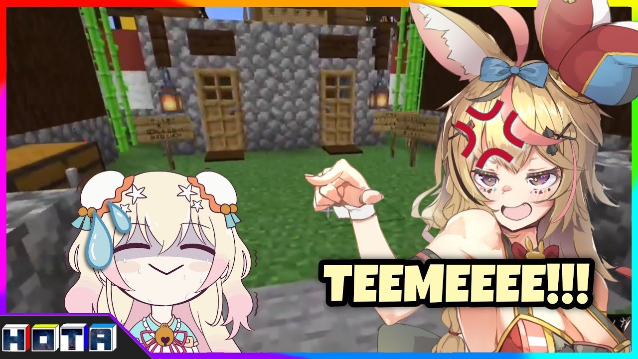 [Hololive] Nene Forced Flare and Polka to Enter her Maze, then Polka Murder Her [Minecraft][Eng Sub]