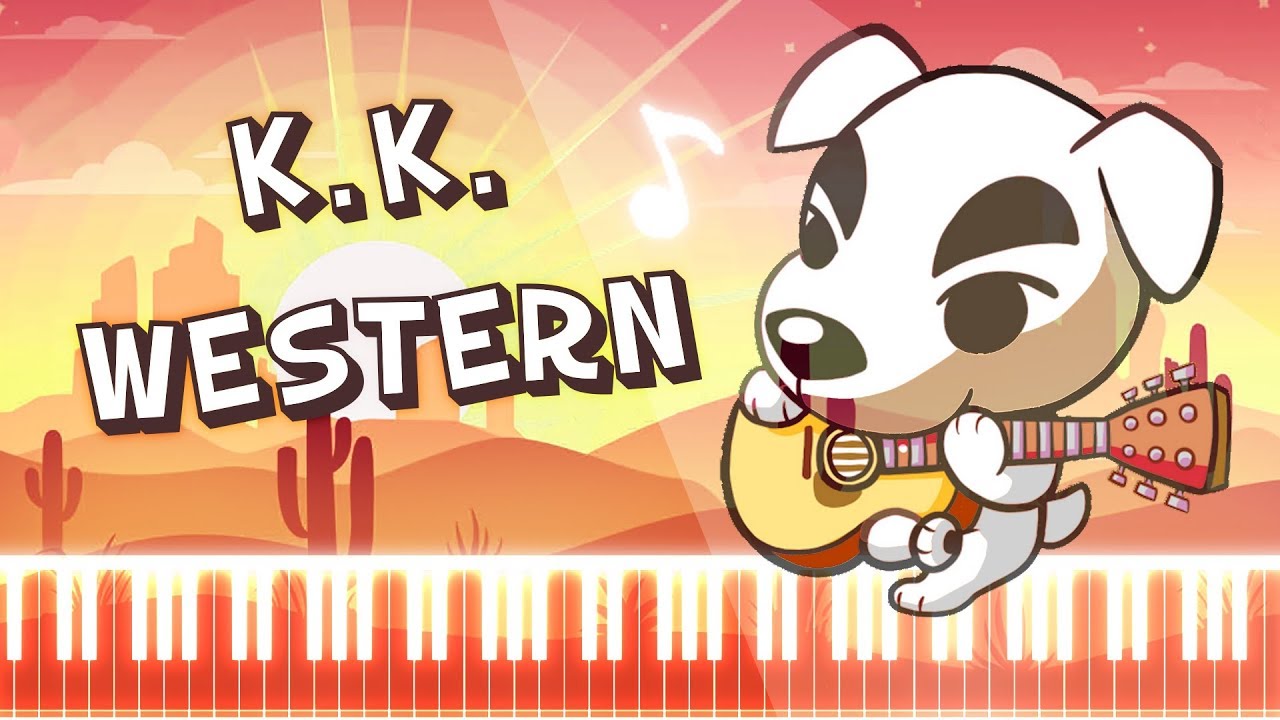 Synthesia [Piano Tutorial] K.K. Western - Animal Crossing