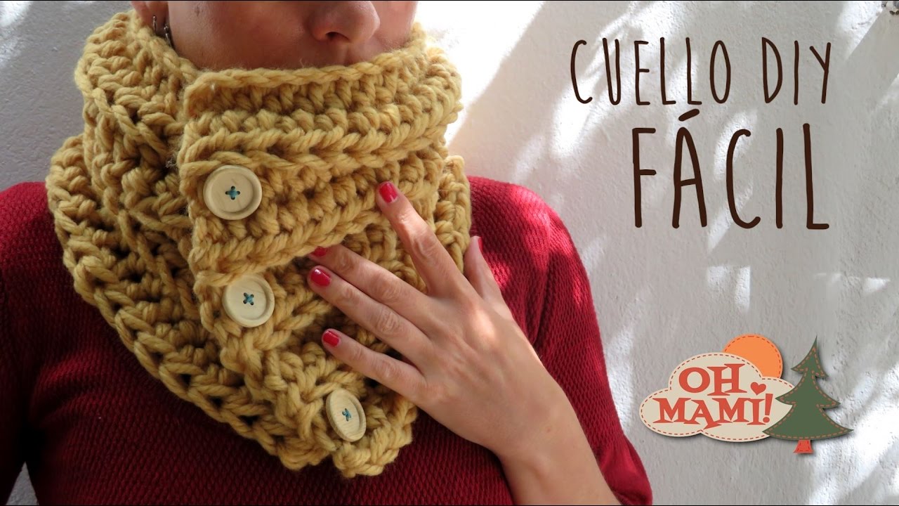 CUELLO FÁCIL A CROCHET 45 MN !!