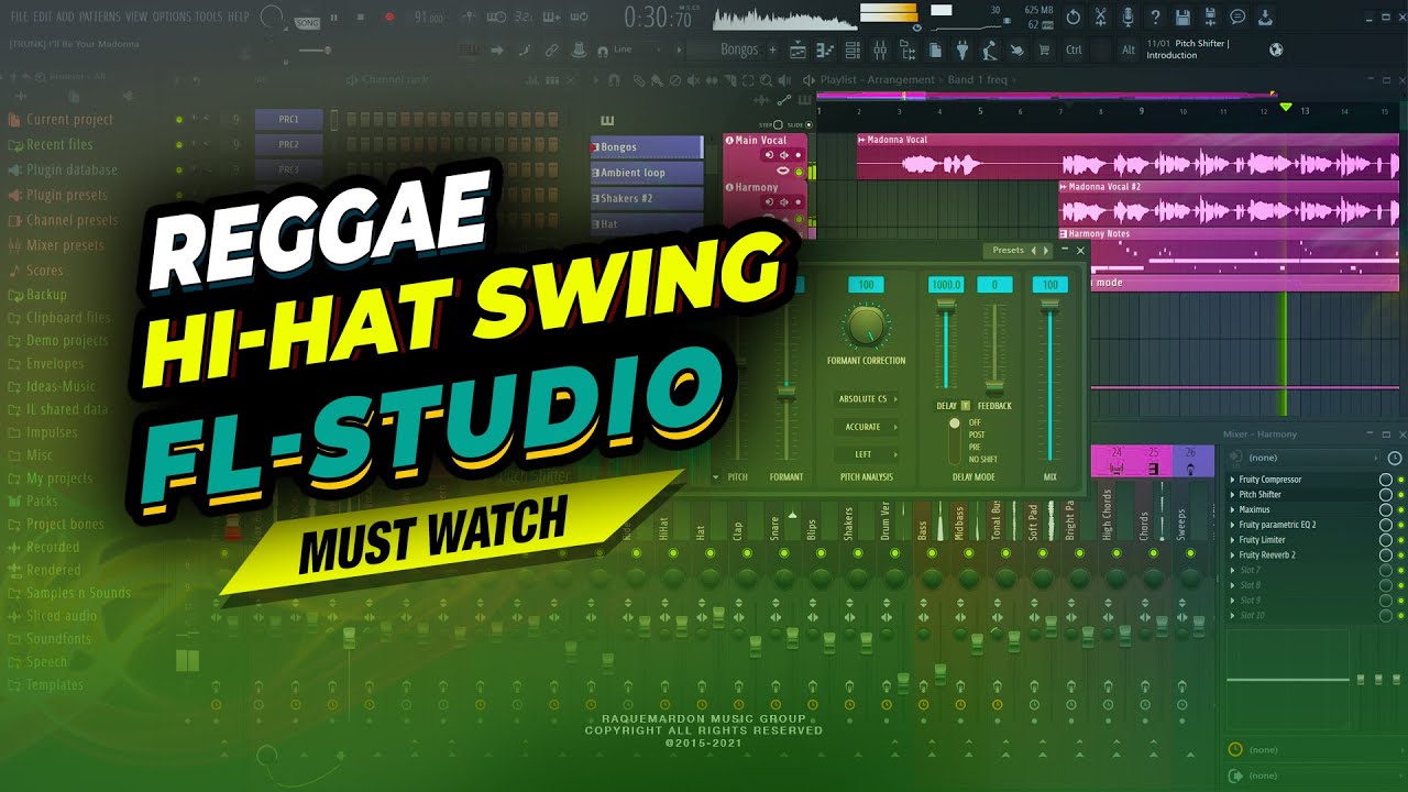 Как добавить свинг к регги-хай-хэтам (FL Studio)