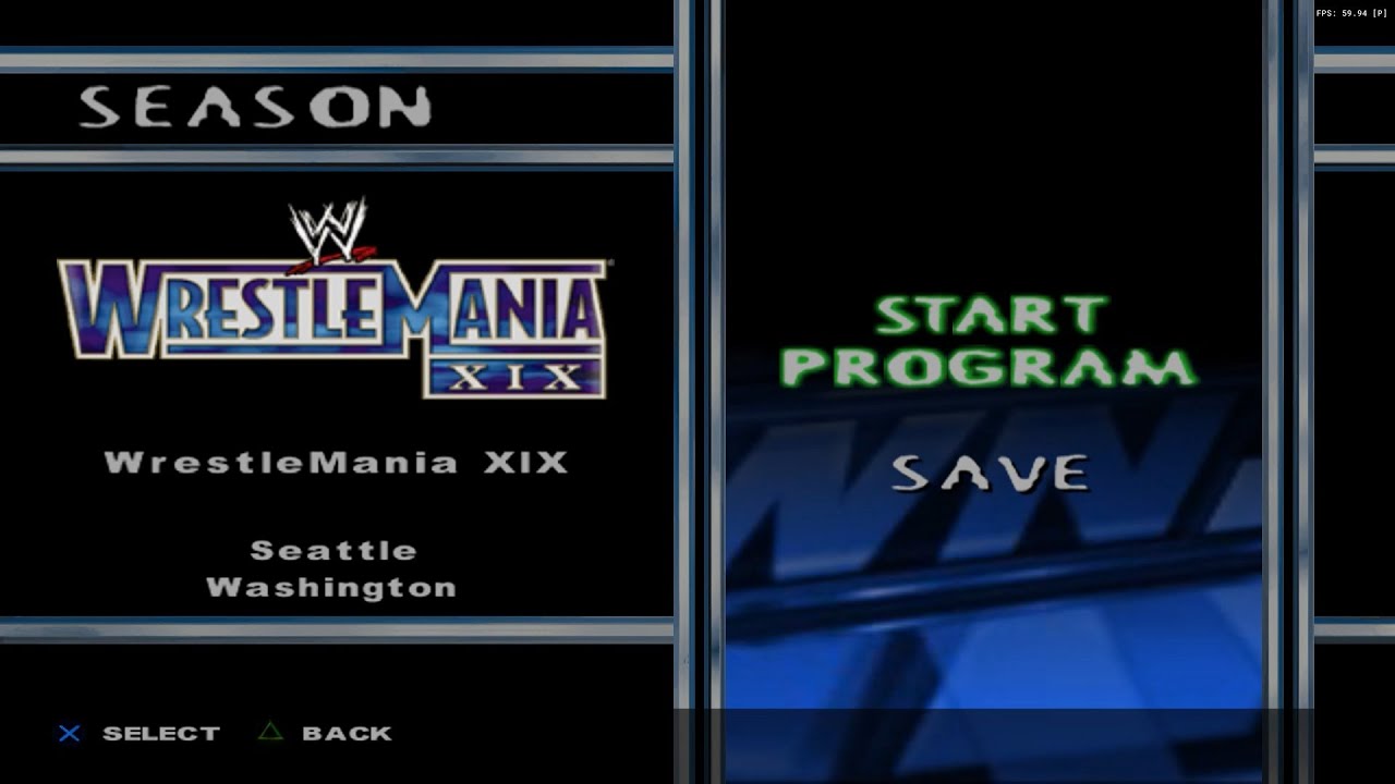 WWE SmackDown! Here Comes the Pain Season Wrestlemania