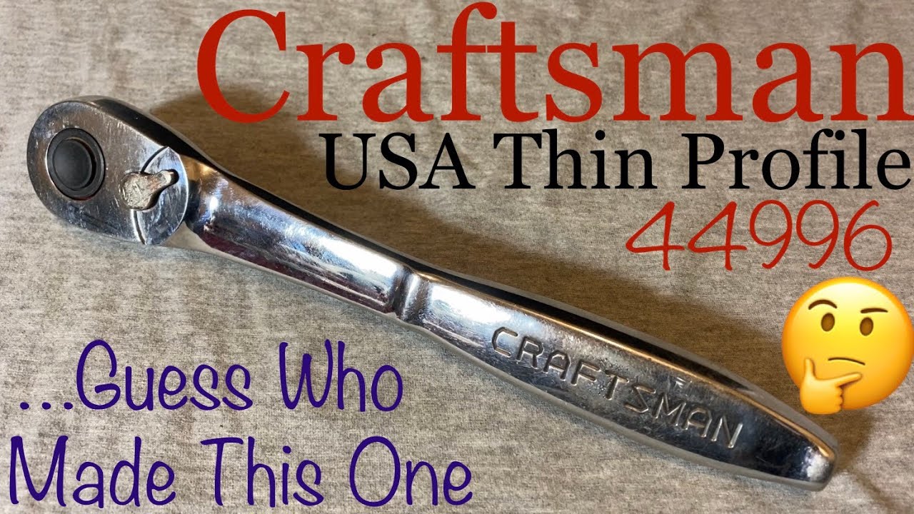 Craftsman 44996 Thin Profile Ratchet TOTAL TEARDOWN, Vintage 1/2&rdquo; Drive
