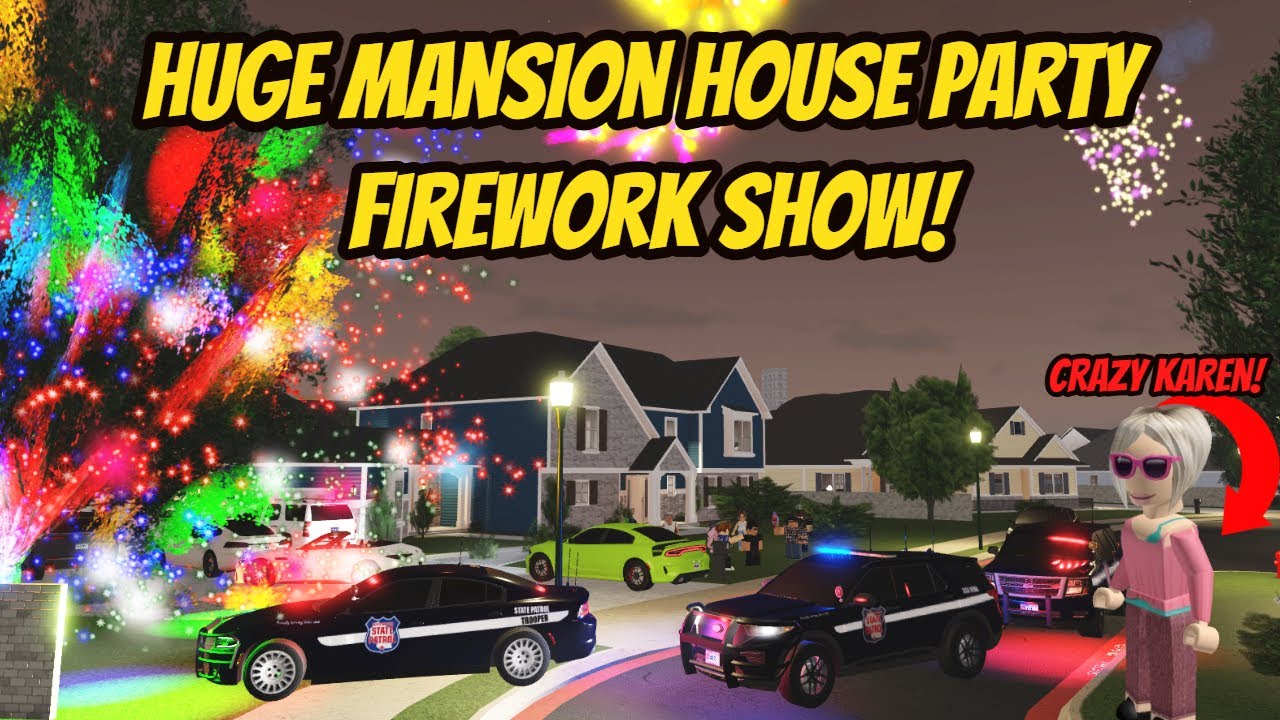 The BIGGEST Mansion House Party in Greenville Wisconsin - Roblox Roleplay