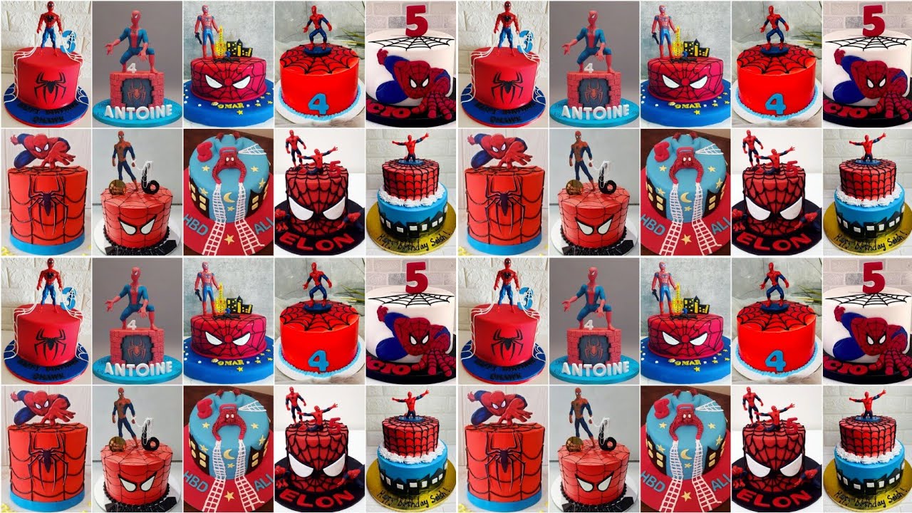 Spiderman Theme Cake Design For Boys/Boys Birthday Cake Designs/Birthday Cake Design#Spiderman#Cake