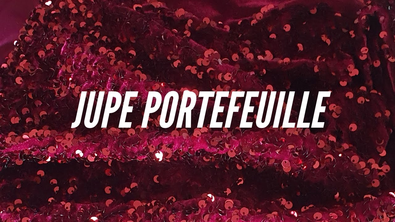 JE COUDS : une JUPE PORTEFEUILLE avec un patron GRATUIT et un tissu à SEQUINS ✨