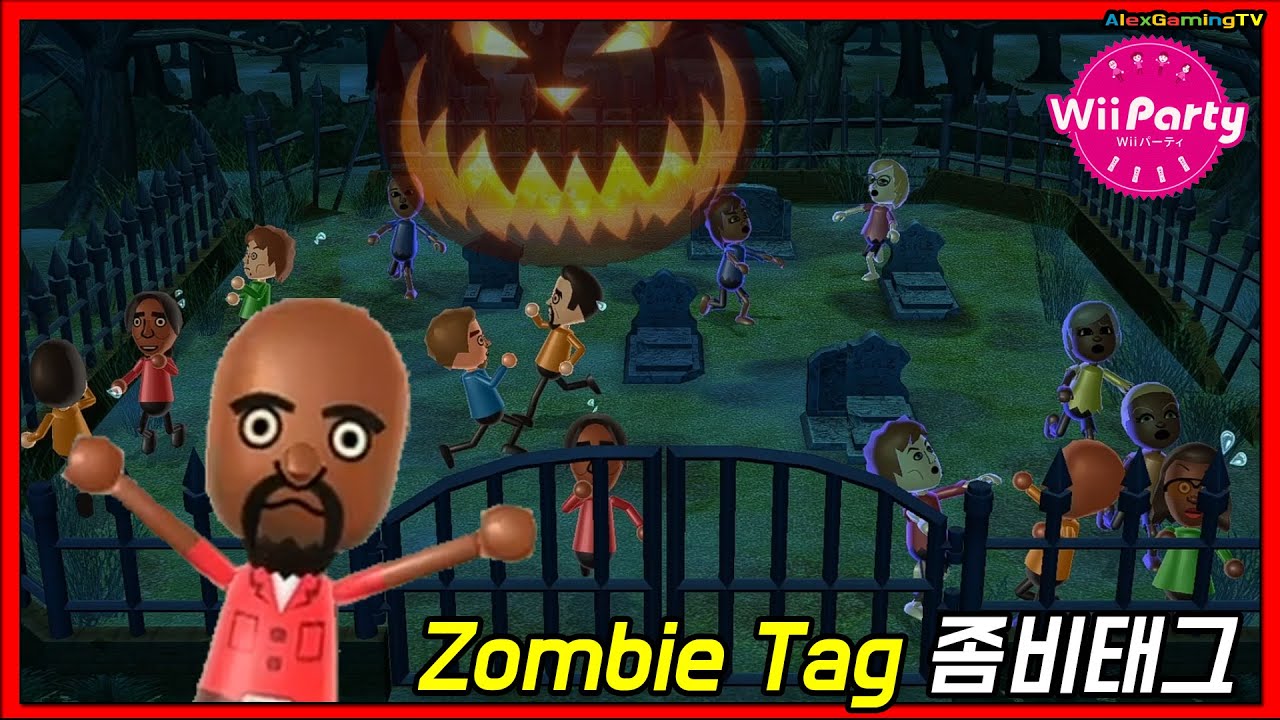 Wii Party Zombie Tag gameplay (Master com) continuous play!  (Wii 파티 ) Let's Start !  | AlexGamingTV