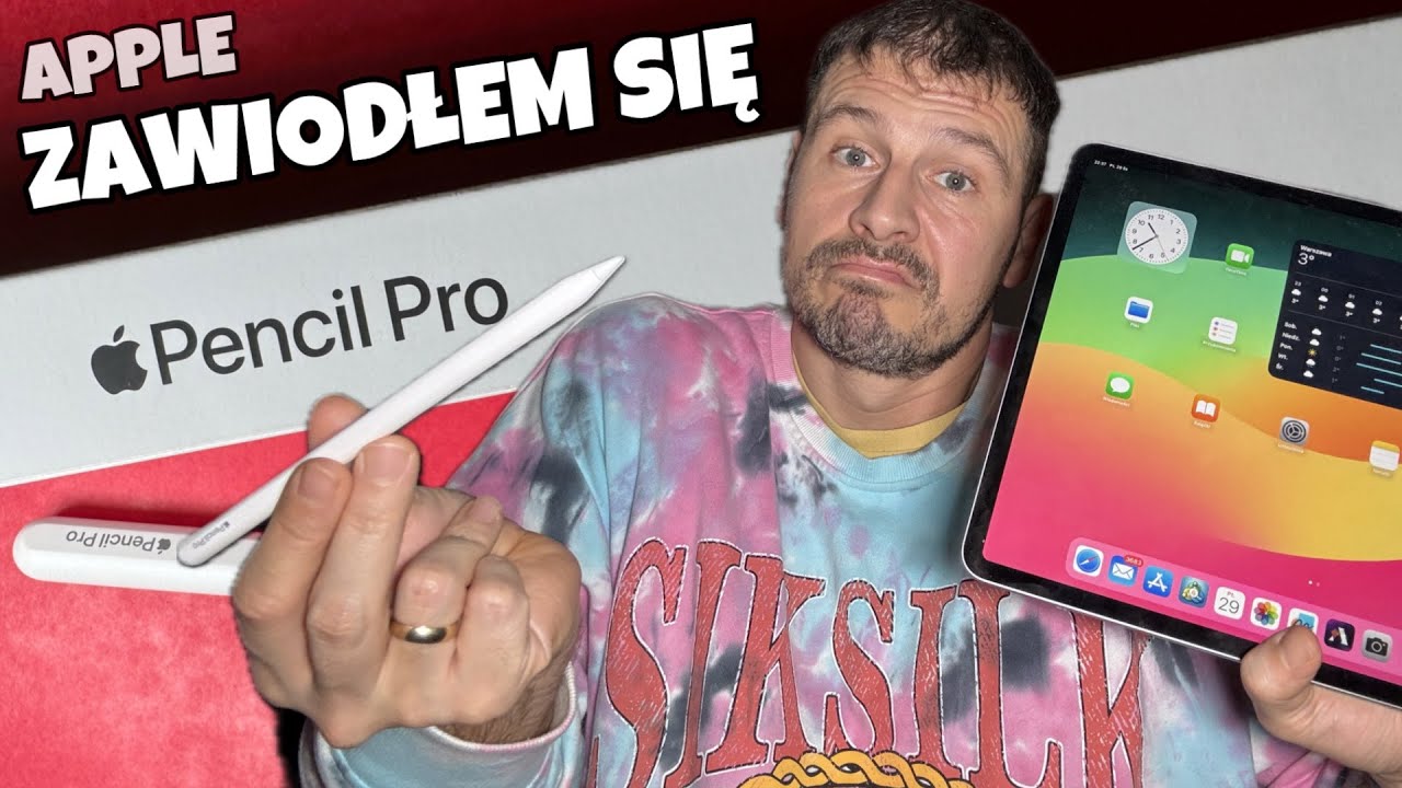 Rysik APPLE PENCIL PRO i IPAD AIR M2 2024 - ZAWIODŁEM SIĘ