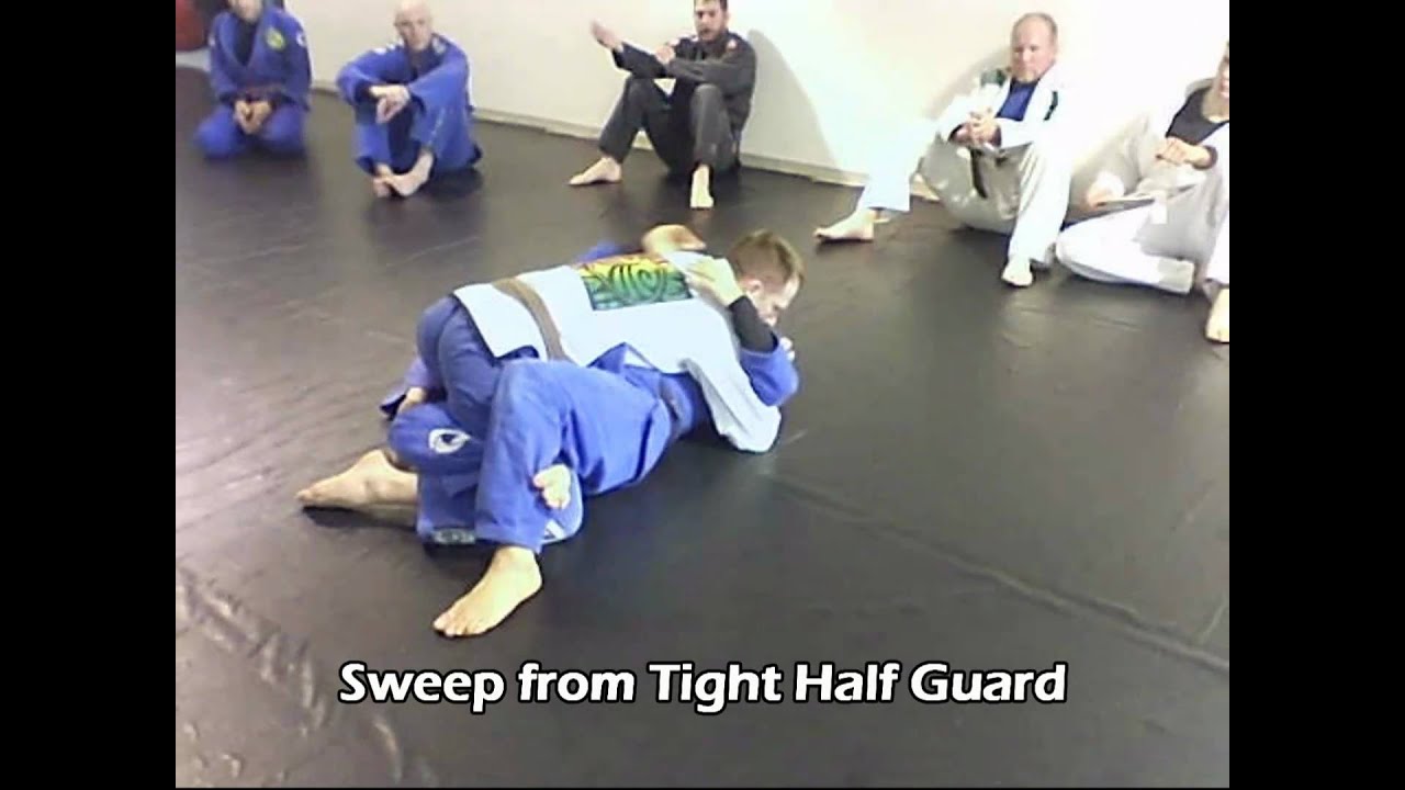 Sweep from tight Half Guard