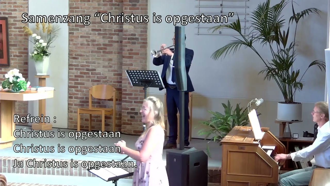 Christus is opgestaan! - Samenzang, orgel en trompet