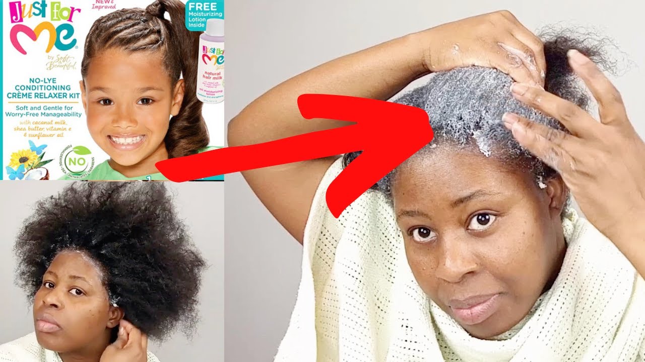 Как использовать Just For Me Relaxer дома. Шаг за шагом.