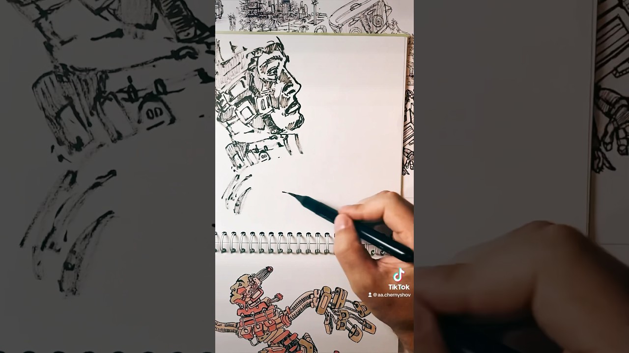 Mein erster Stream ohne Zuschauer war erfolgreich 🖊#Skizzenbuch #Zeichenstream #Schnellzeichnung