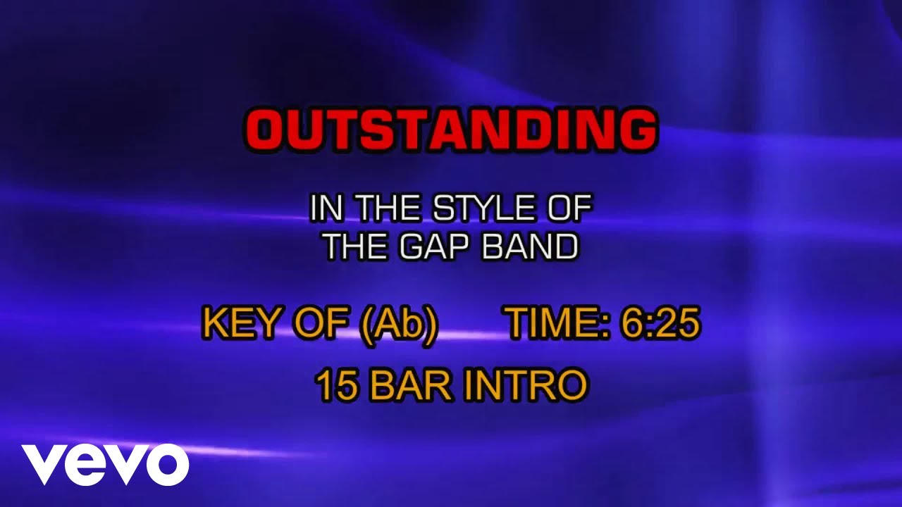 The Gap Band - Outstanding (Karaoke)