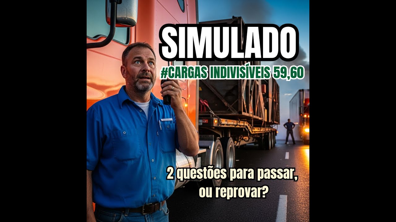 #CARGAS  59,60 URGENTE: Faça este Simulado de Cargas Indivisíveis antes da prova do DETRAN