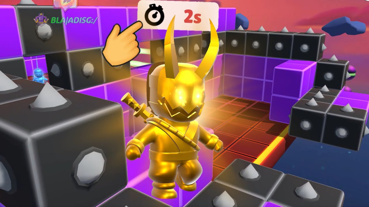 GOLDEN ONIJUTSU 🕛 TIME ENDED - Stumble Guys BLOCK DASH Legendary