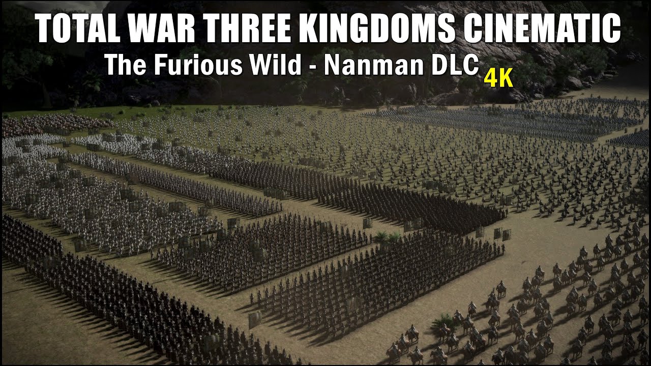 KING MULU VS SHU ARMY l Total War Three Kingdoms +20000 Men Cinematic Nanman DLC l ULTRA GRAPHICS 4K