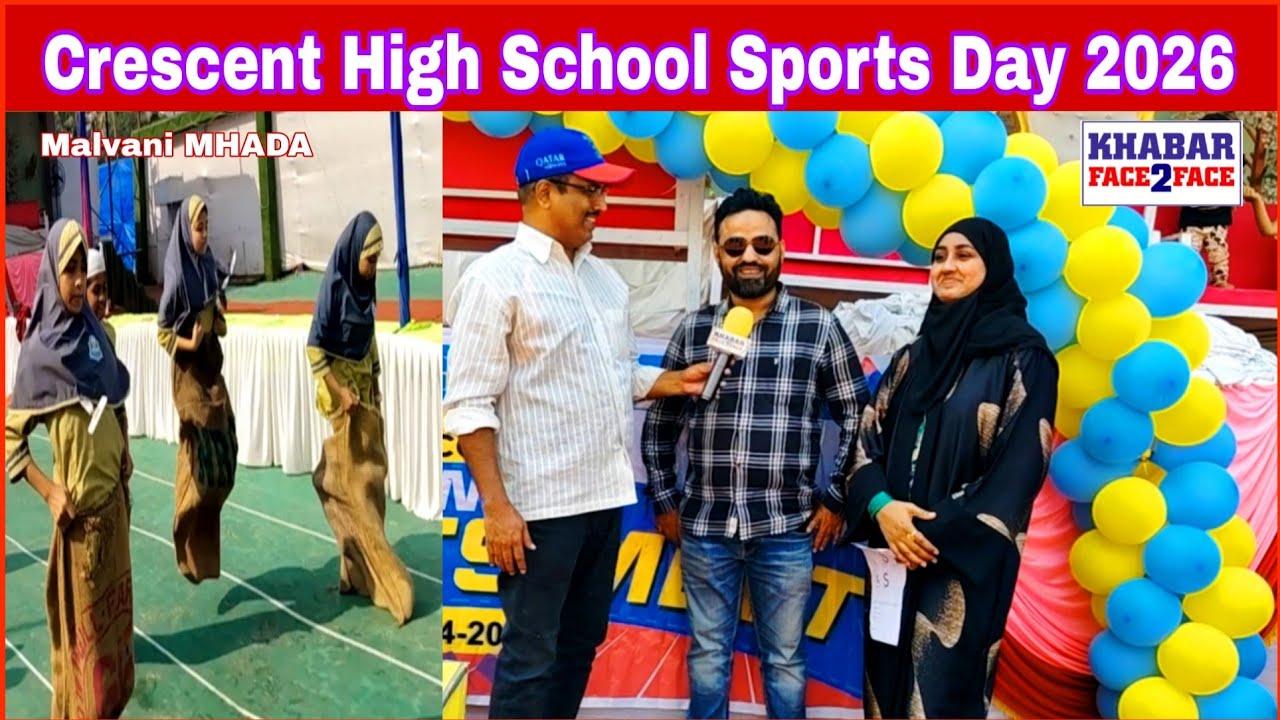 Crescent High School Sports Day 2026 Celebrated With Energy At Malvani MHADA Mahek Ground