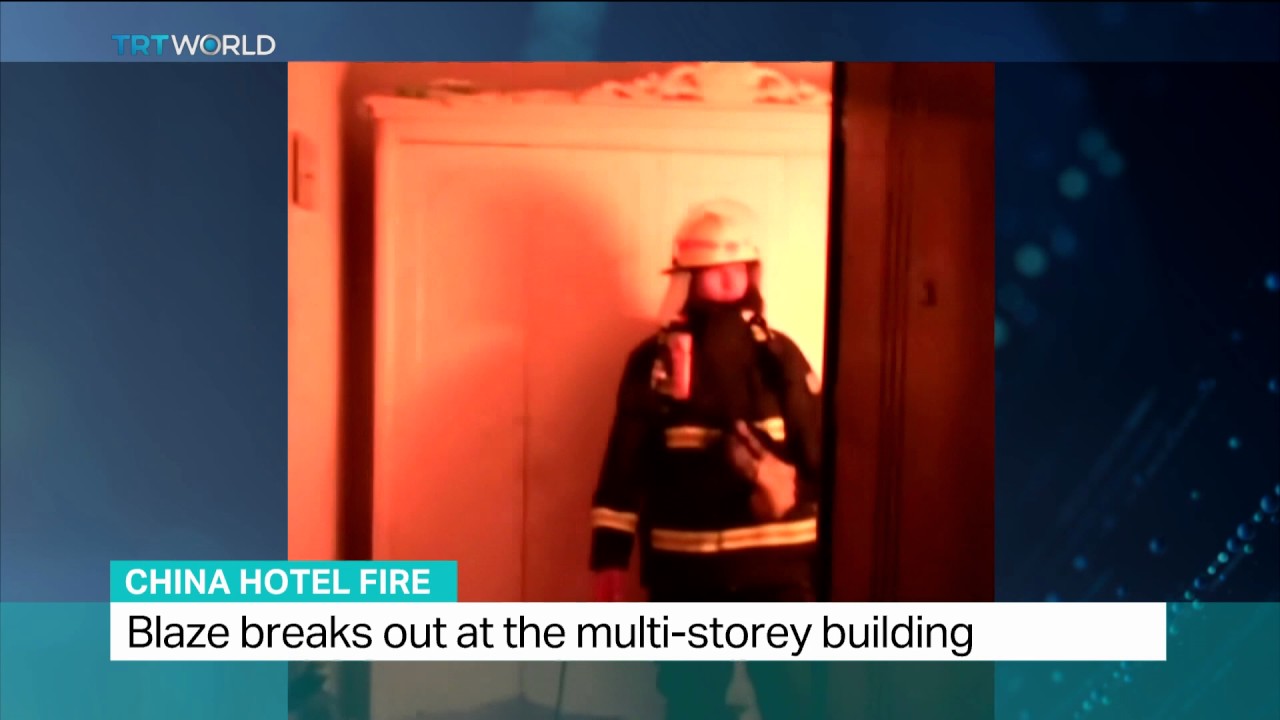 China Hotel Fire: Blaze breaks out at the multi-storey building