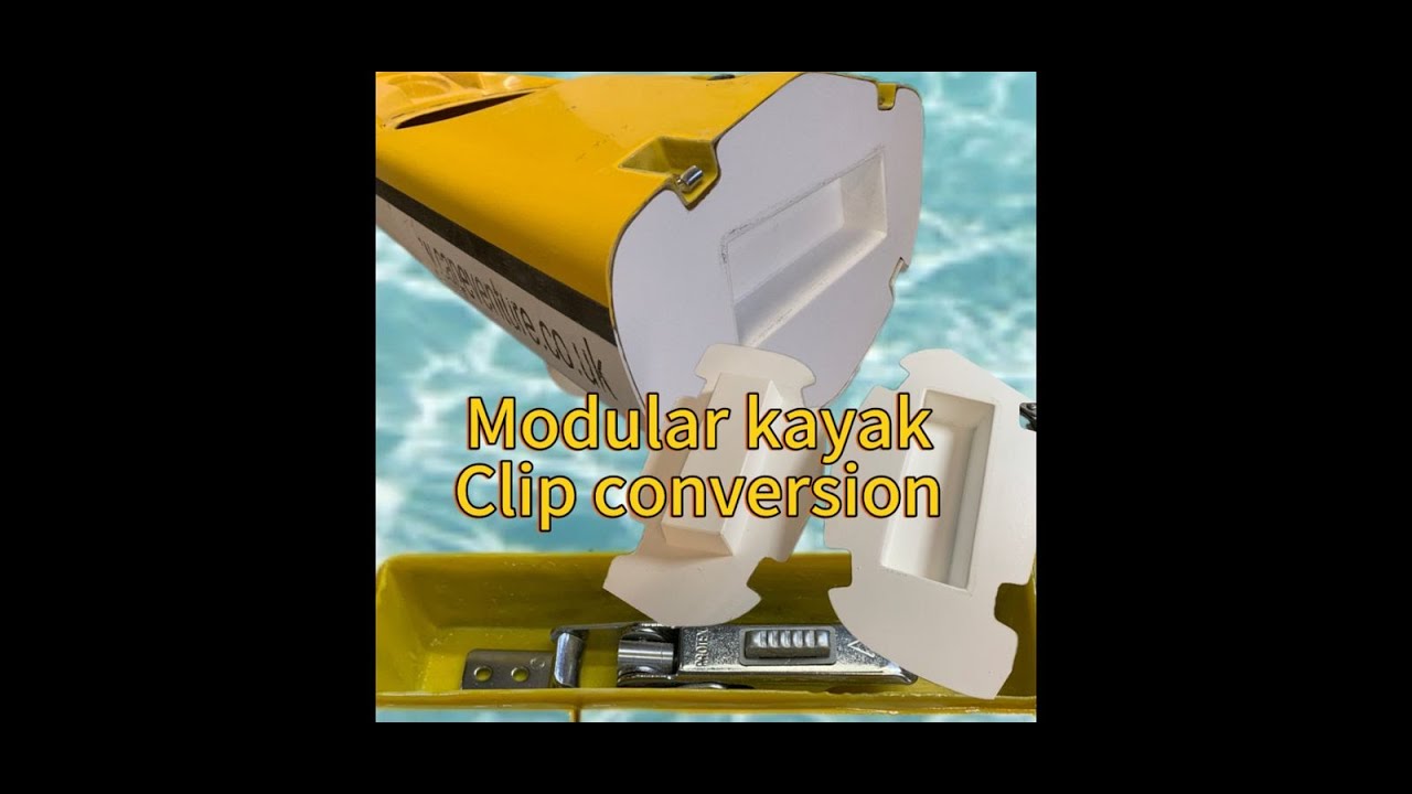 3 split original modular bolt together NDK sea kayak, into a modern clip together 3 split sea kayak