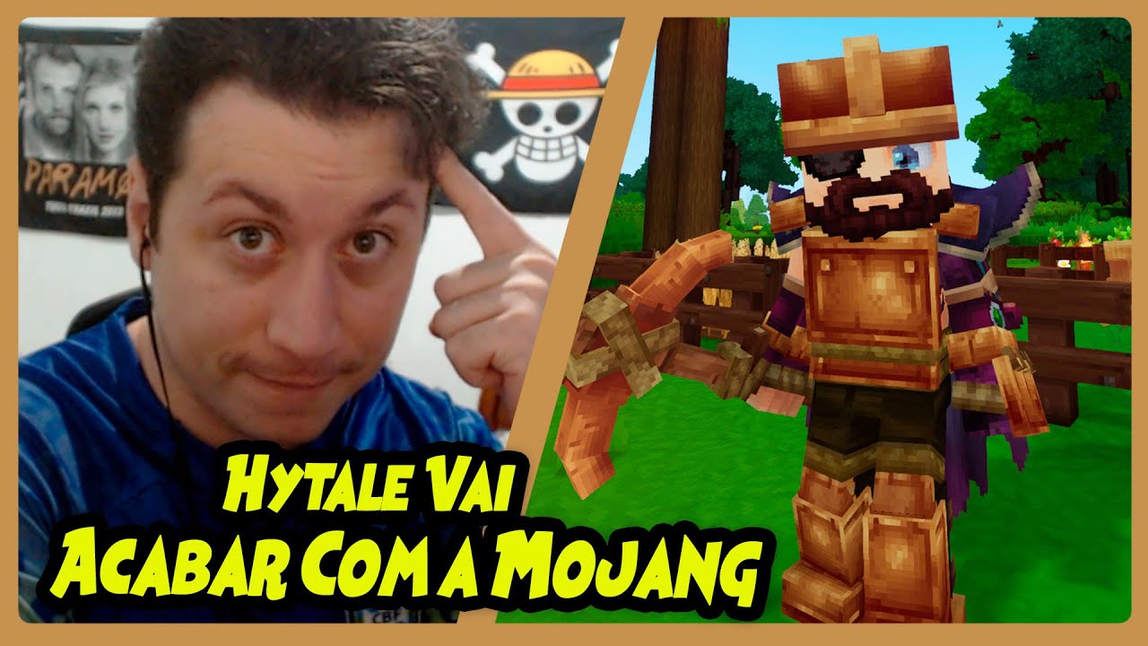 Hytale CAGOU na cabeça do MINECRAFT (e deu descarga com soda caústica) | REACT DO MORENO