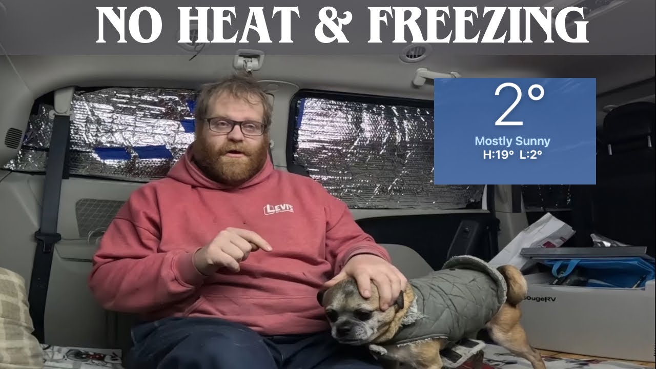 Stealth Camping at Sheetz Gas Station | Below Freezing | NO HEAT