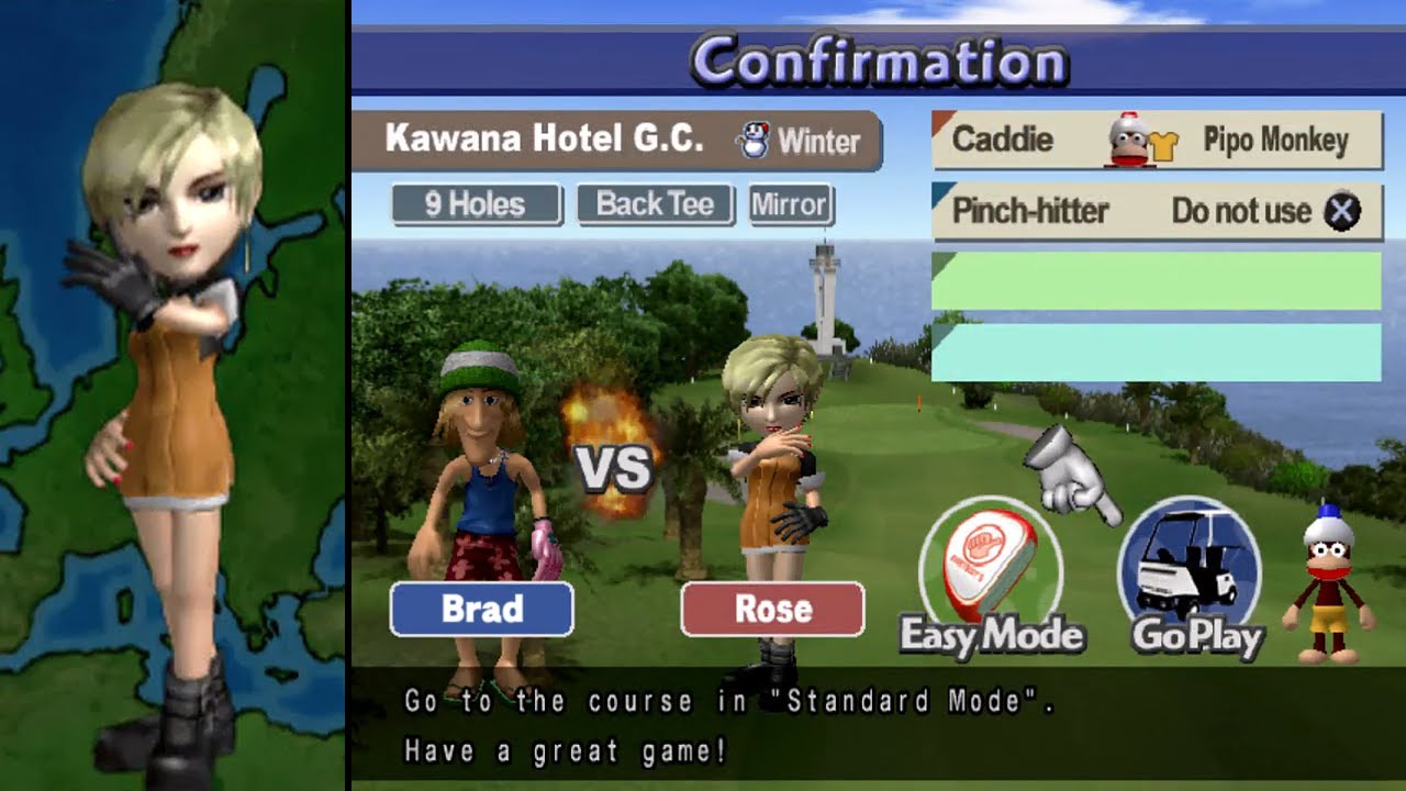 Everybody's Golf 4 (PAL) - VS. Rose (Normal Mode)