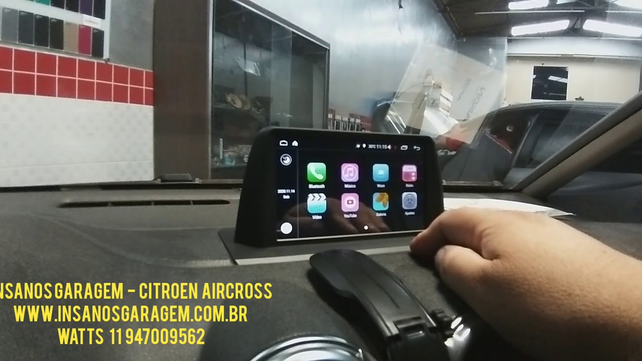Citroen Aircross Central Multimídia Aikon Xdroid X2 Android + TV Full HD + Câmera de Ré e Frontal