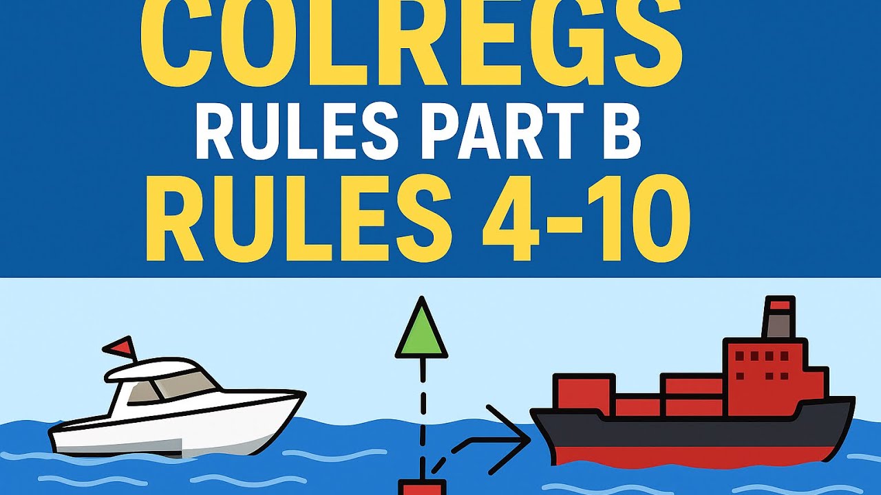 COLREGS PART B Rules 4–10 Explained Simply | Easy Learning for Mariners I Colregs I Merchant Navy