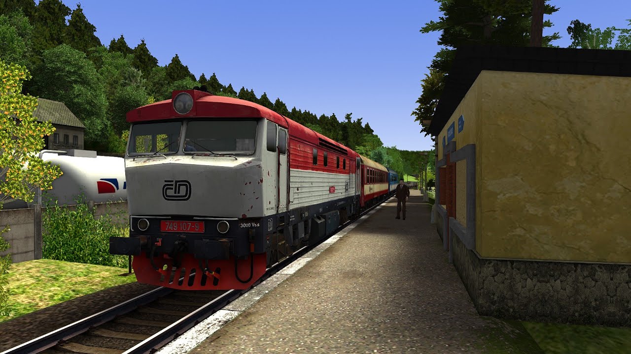 Nahození a jízda lokomotivy 749 | Train Simulator