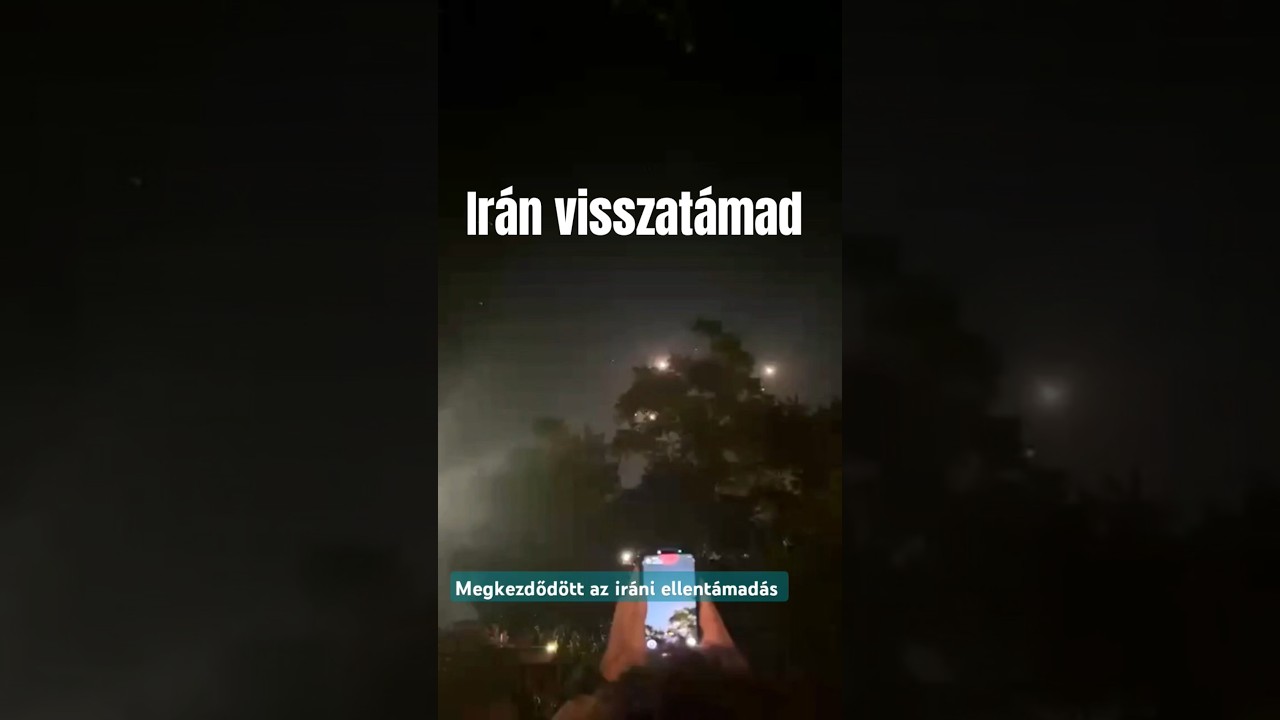 Az izraeli Vaskupola műk&ouml;d&eacute;s k&ouml;zben 2025.06.13
