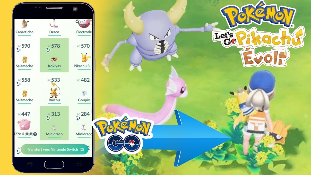 JE TRANSFÈRE MES POKÉMON SHINY DE POKÉMON GO - Pokémon Let's Go Pikachu