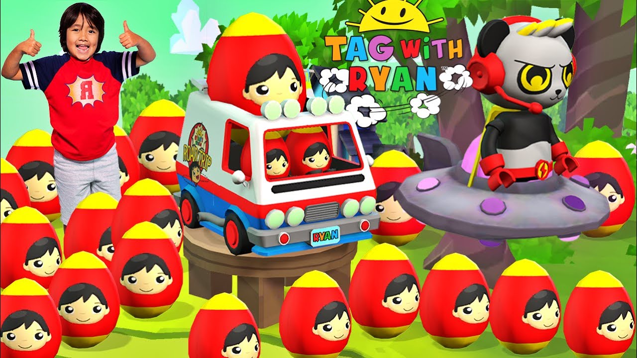 Tag with Ryan Mystery Surprise Egg Road Trip Van - All Characters Unlocked All Vehicles
