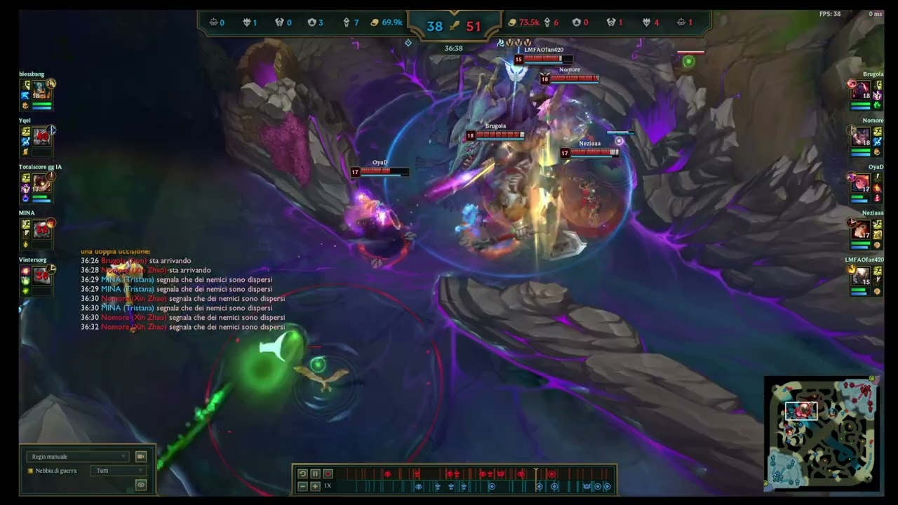 League of Legend 16 - Noob Odyssey, Ziggs steal baron (comeback game)