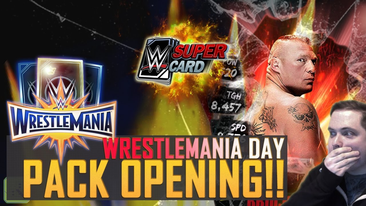 SURPRISE WRESTLEMANIA 33 DAY PACK OPENING & PULL! BEAST DOMINATION!  | WWE SuperCard
