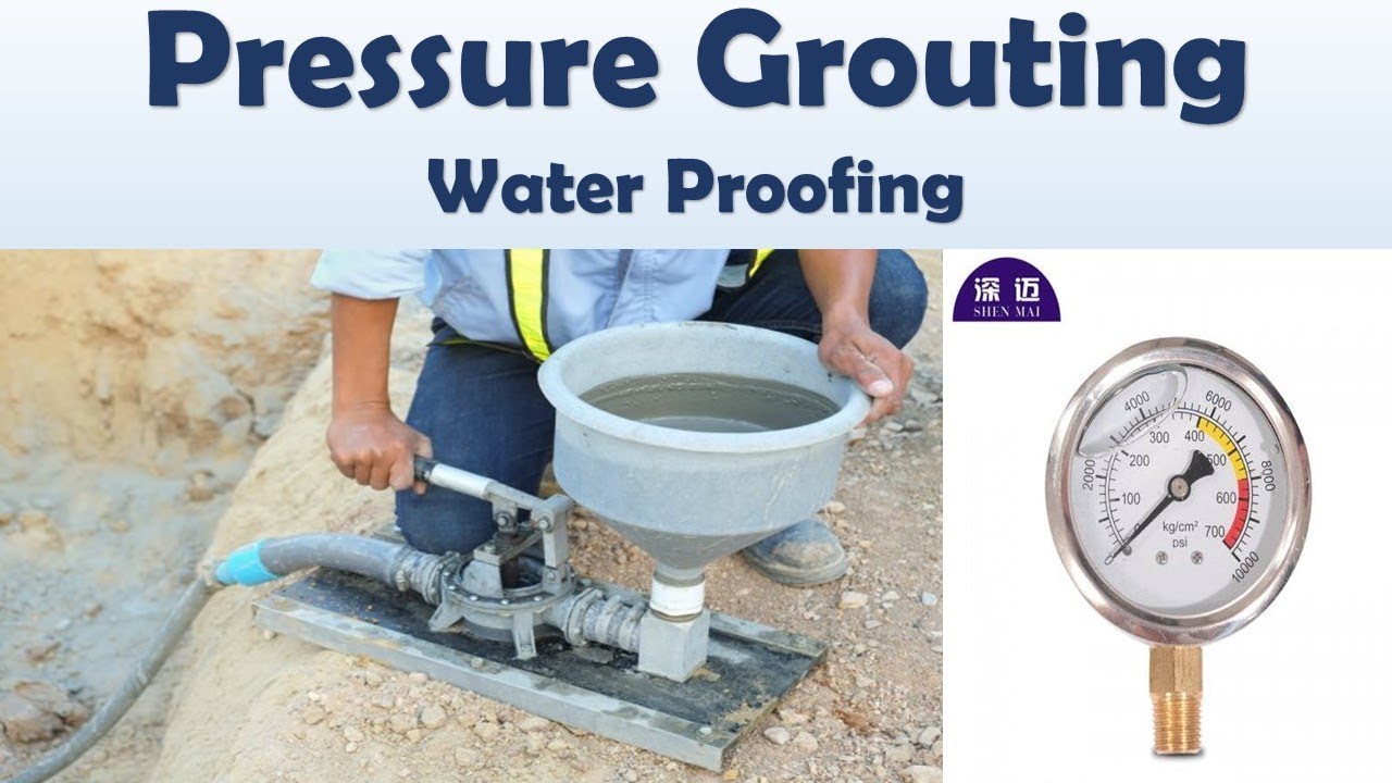 Pressure Grouting water proofing #waterproof #pressure#grouting #civilengineering #civilconstruction
