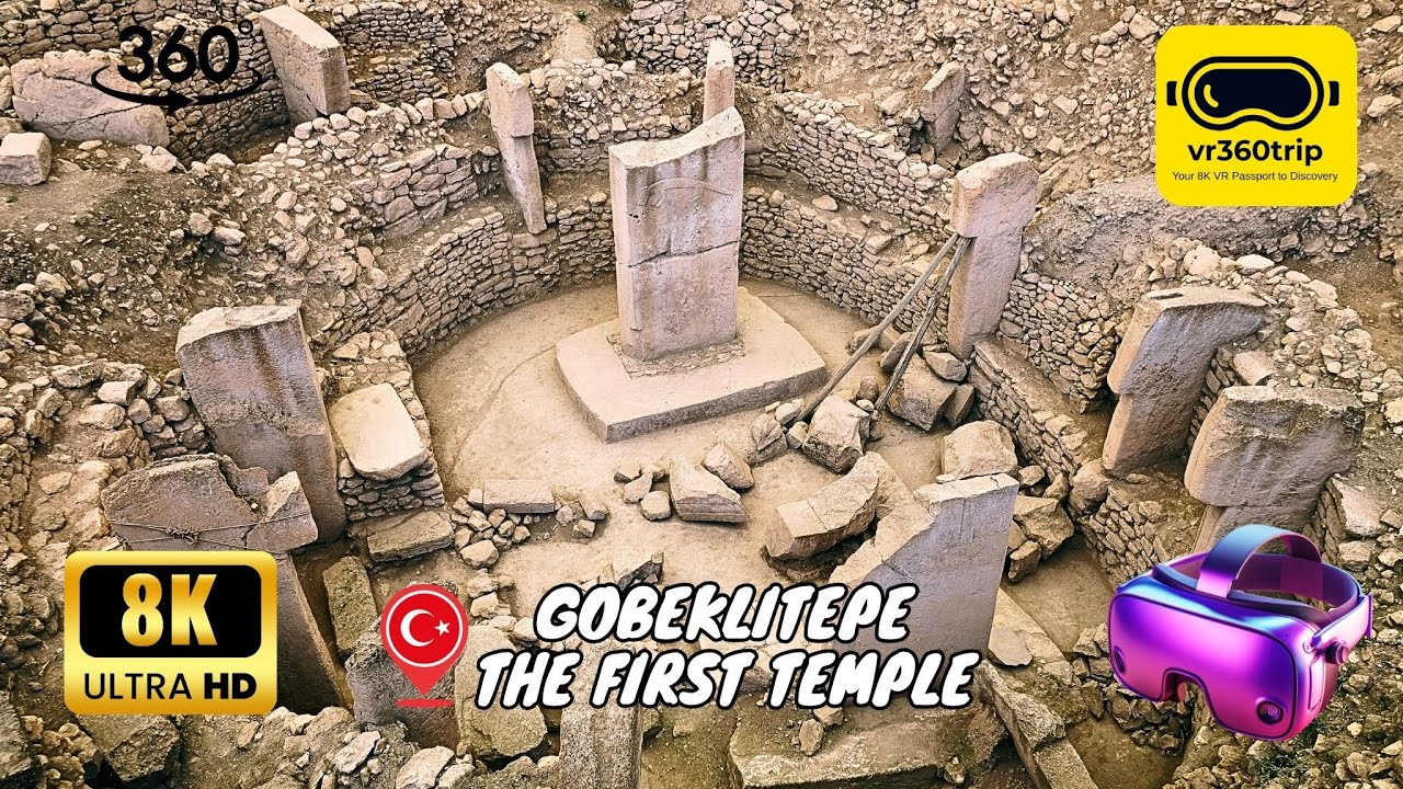 G&ouml;beklitepe, The First Temple in History - 8K 360 VR Video - Virtual Reality 360 Trip