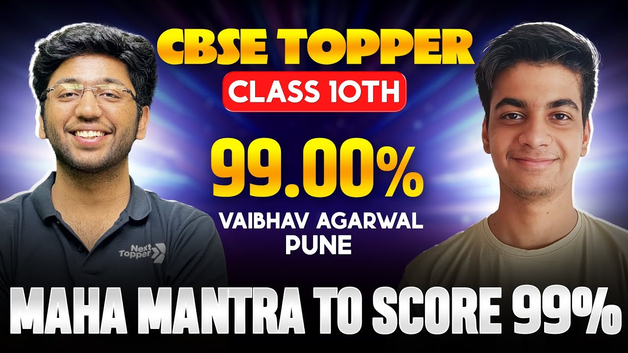 How to score 99 in Exams 💯 Ft. CBSE Class 10th  Topper Vaibhav with 99% Marks 🔥 #cbseclass10
