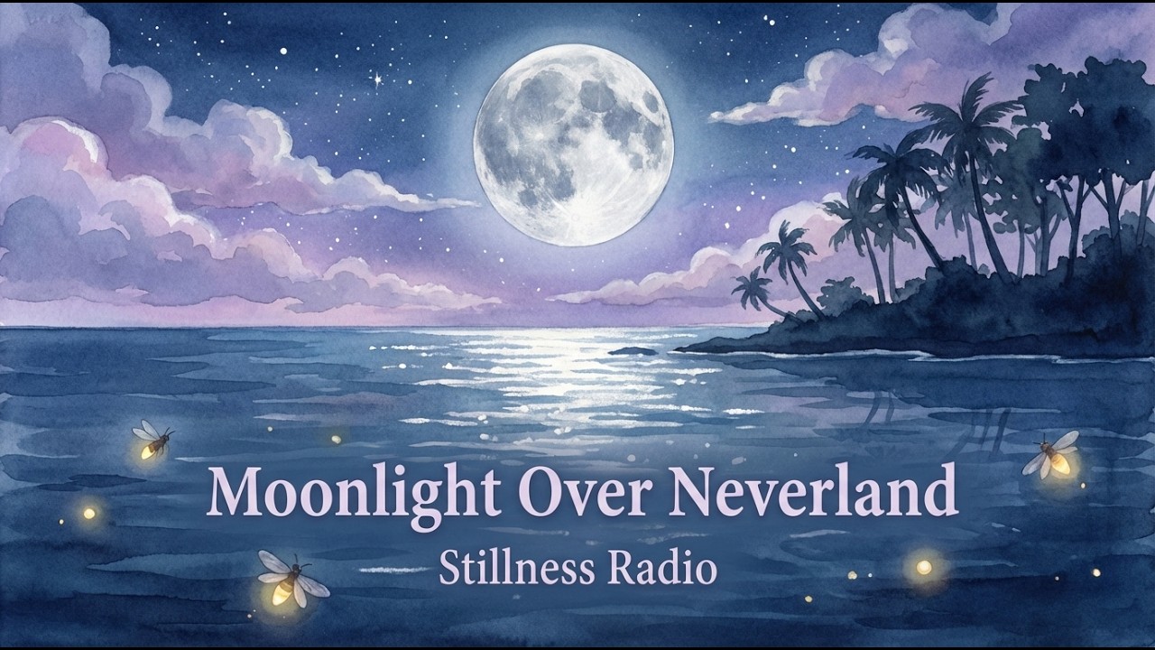 Moonlight Over Neverland: Floating above the sea with the Lost Boys.