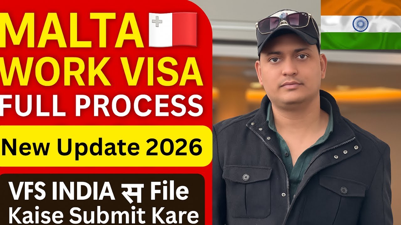 Malta 🇲🇹 Work Visa Full Process 2025-26 | VFS India Se File Kaise Submit Kare Step by Step