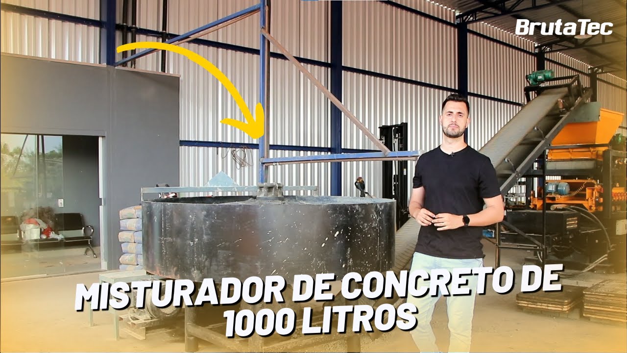 Misturador da Máquina de Blocos de Concreto da BRUTATEC