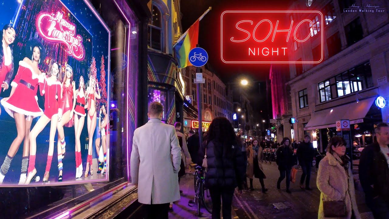 Winter Night in SOHO - December 2021 | London Night Walk [4K]